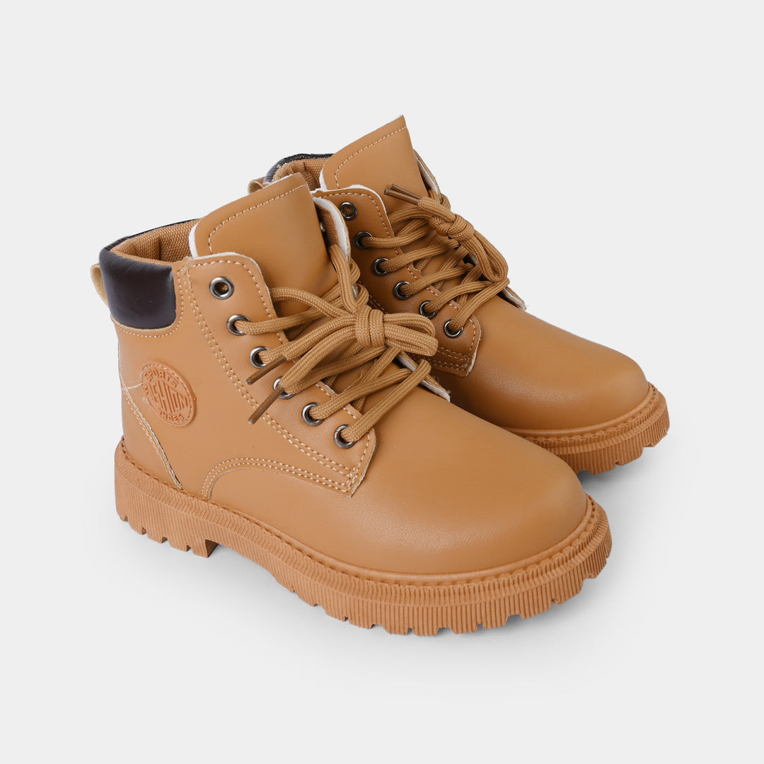 Boys Boots A01 - Brown