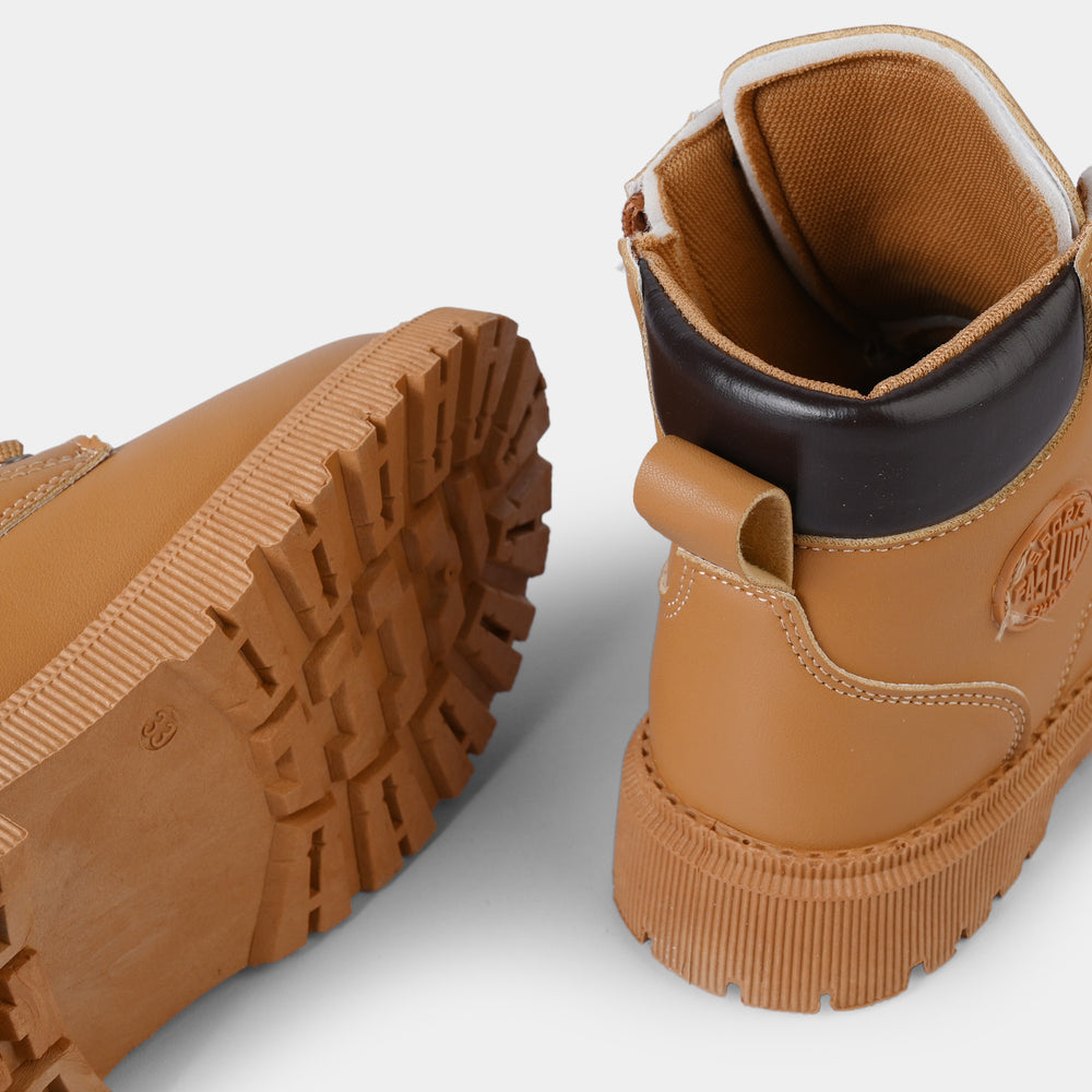 Boys Boots A01 - Brown