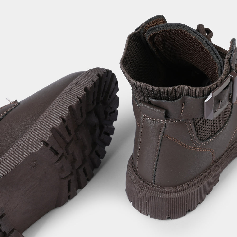 Boys Boots A02 - Brown