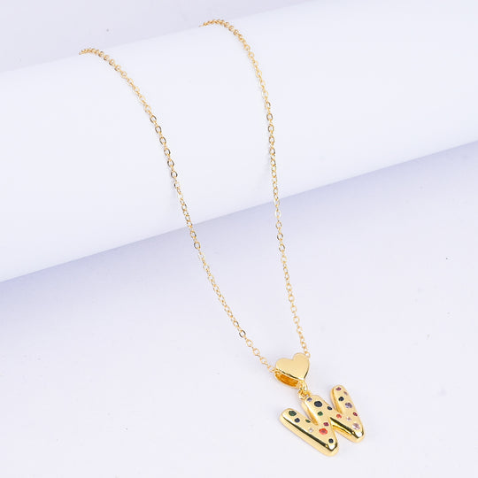 Alphabet/Letter Pendant Necklace for Girls