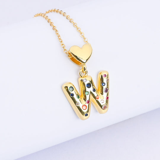 Alphabet/Letter Pendant Necklace for Girls