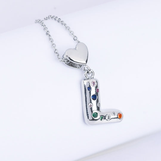 Alphabet/Letter Pendant Necklace for Girls