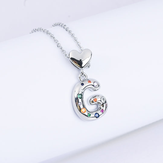 Alphabet/Letter Pendant Necklace for Girls