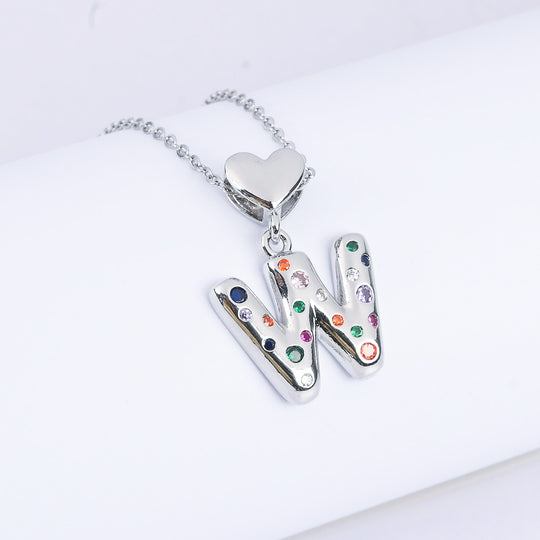 Alphabet/Letter Pendant Necklace for Girls