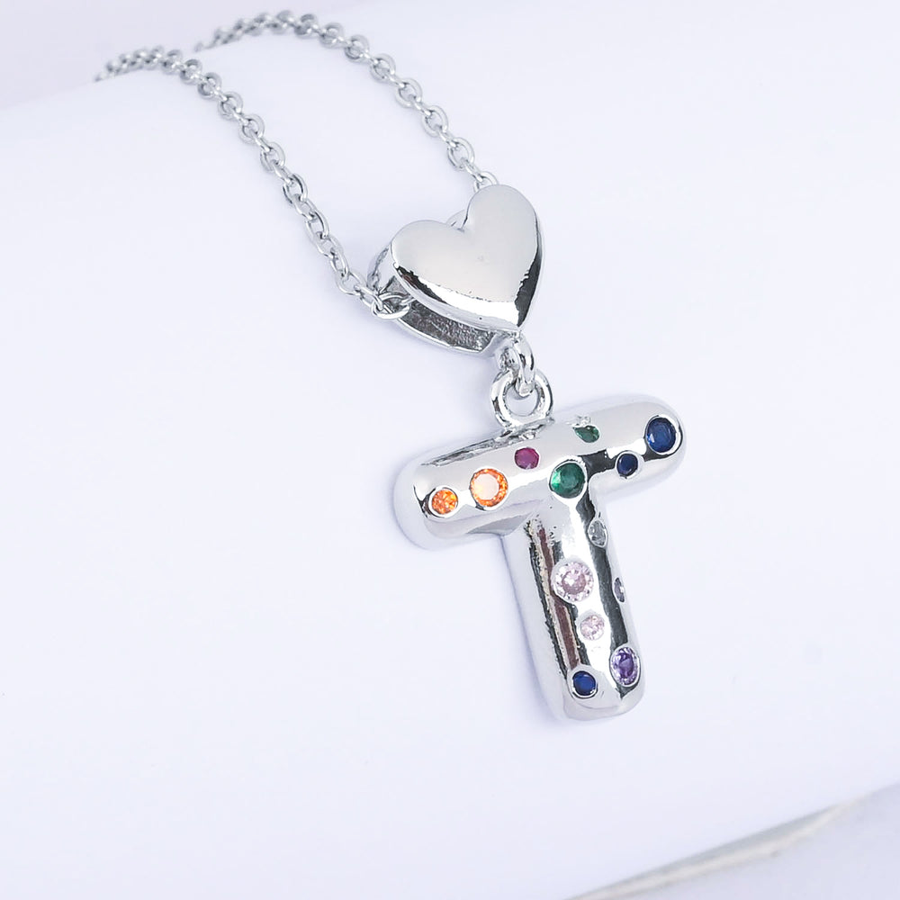 Alphabet/Letter Pendant Necklace for Girls