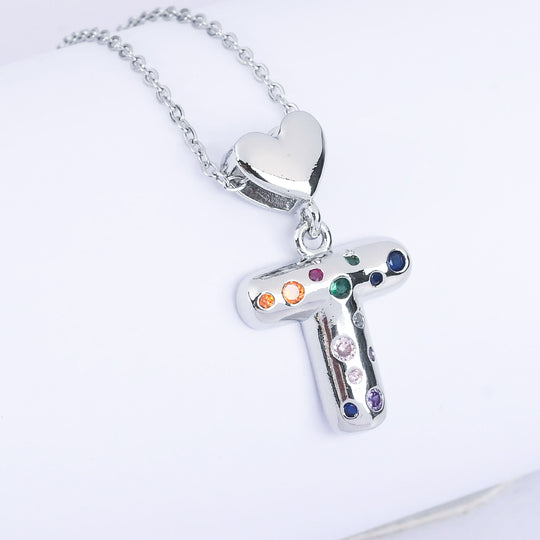Alphabet/Letter Pendant Necklace for Girls