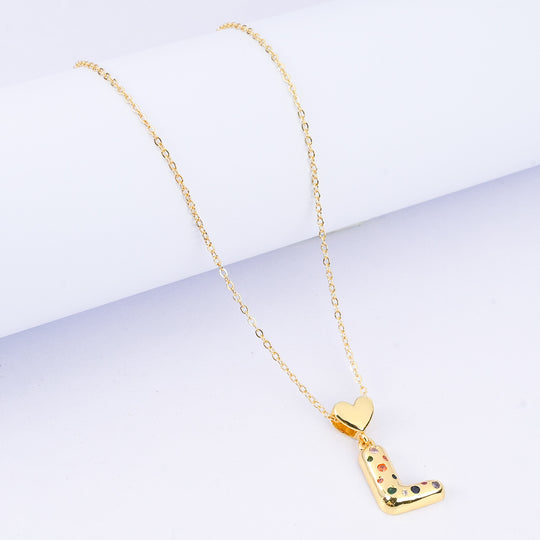 Alphabet/Letter Pendant Necklace for Girls