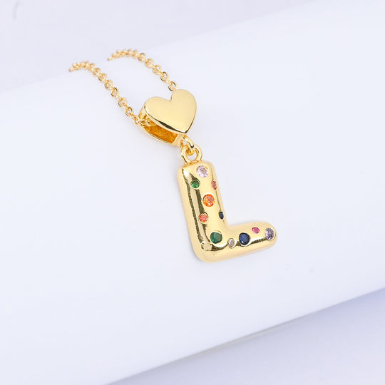 Alphabet/Letter Pendant Necklace for Girls