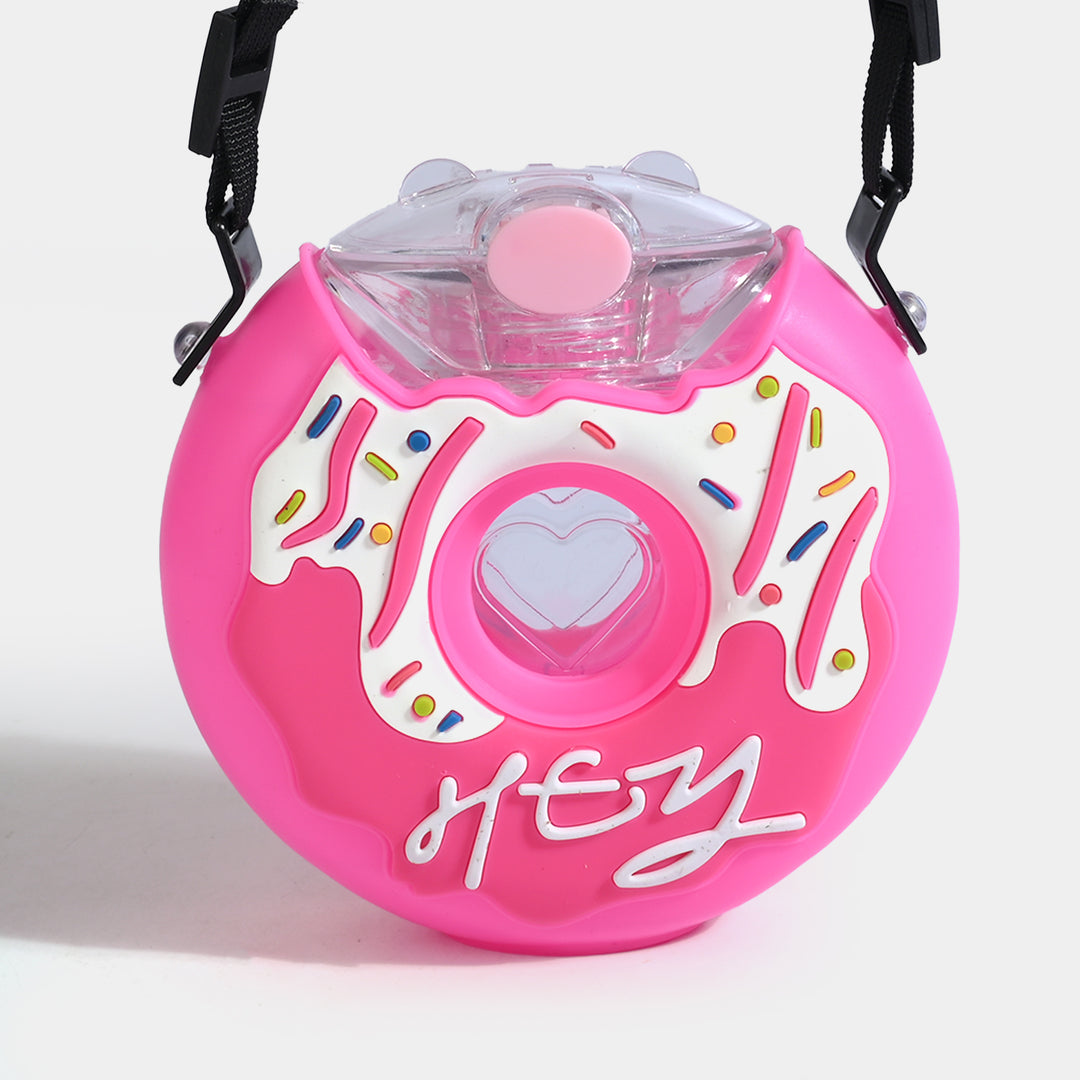 DONUT STRAW TUMBLER/BEAKER FOR GIRLS | SH2692 - D.PINK