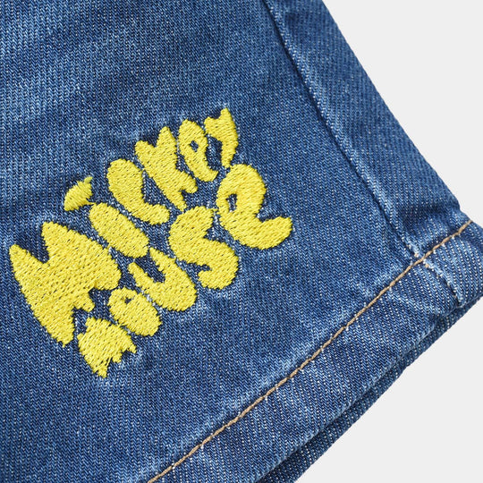 Infant Boys Denim Rigid Shorts- Dark Blue