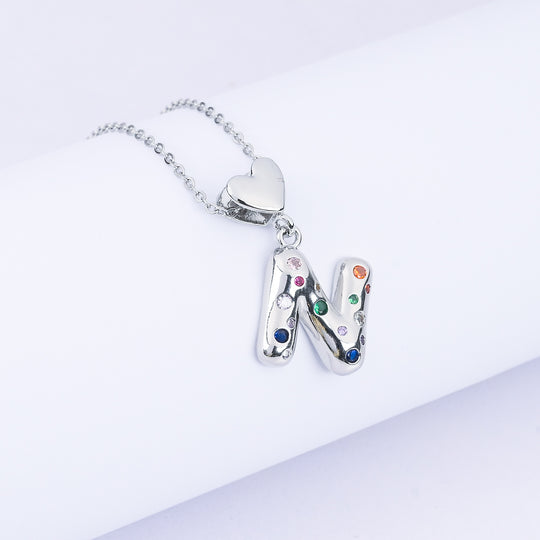 Alphabet/Letter Pendant Necklace for Girls