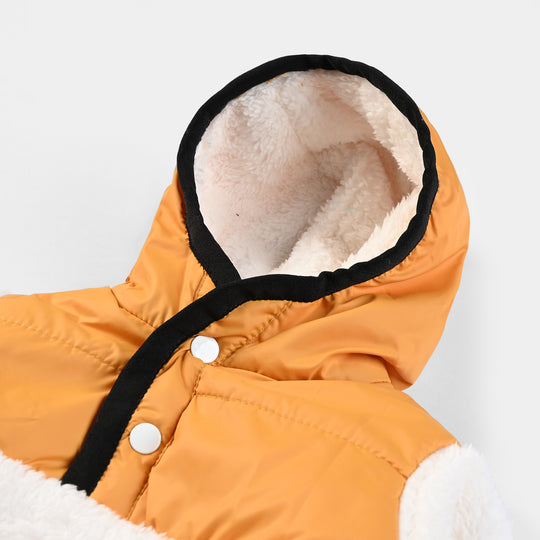 Infant Boys Woven Jacket Polar Bear-Mustard