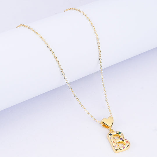 Alphabet/Letter Pendant Necklace for Girls
