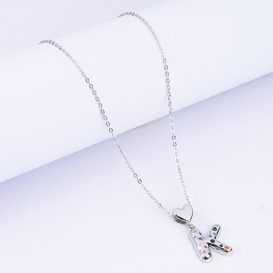 Alphabet/Letter Pendant Necklace for Girls