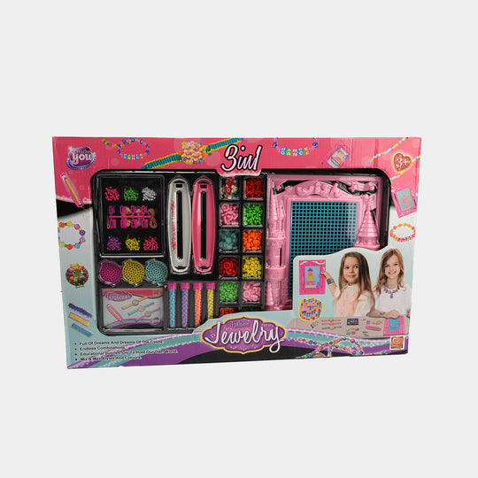 3 In 1  Beads jewelry Project Set For Girls