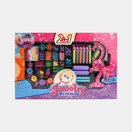 3 In 1  Beads jewelry Project Set For Girls