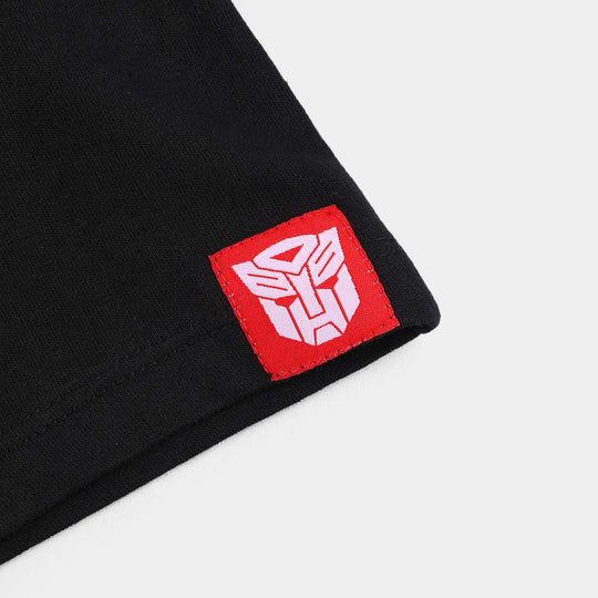 Boys Jersey/Terry Shorts (Transformer) - Jet Black