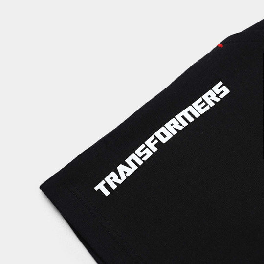 Boys Jersey/Terry Shorts (Transformer) - Jet Black