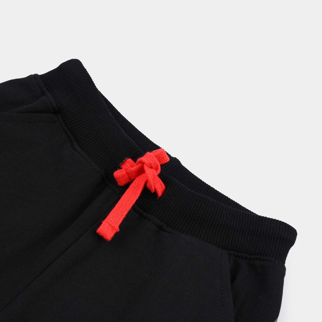 Boys Jersey/Terry Shorts (Transformer) - Jet Black