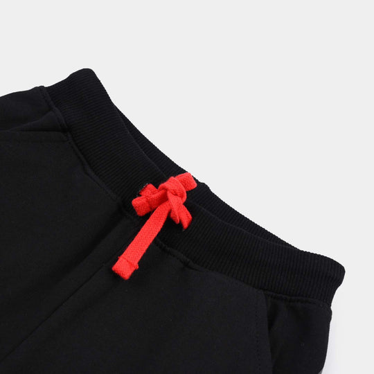 Boys Jersey/Terry Shorts (Transformer) - Jet Black