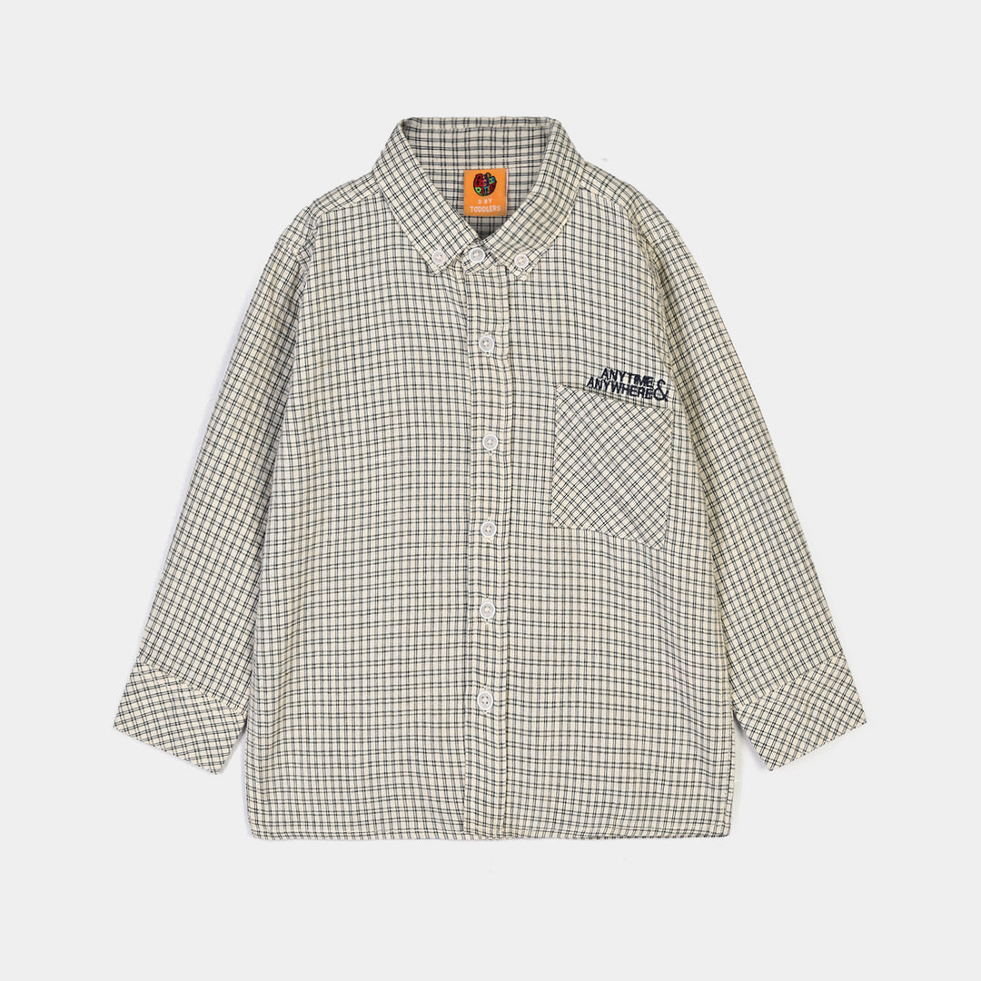 Boys Casual Shirt Anytime Everywhere - White