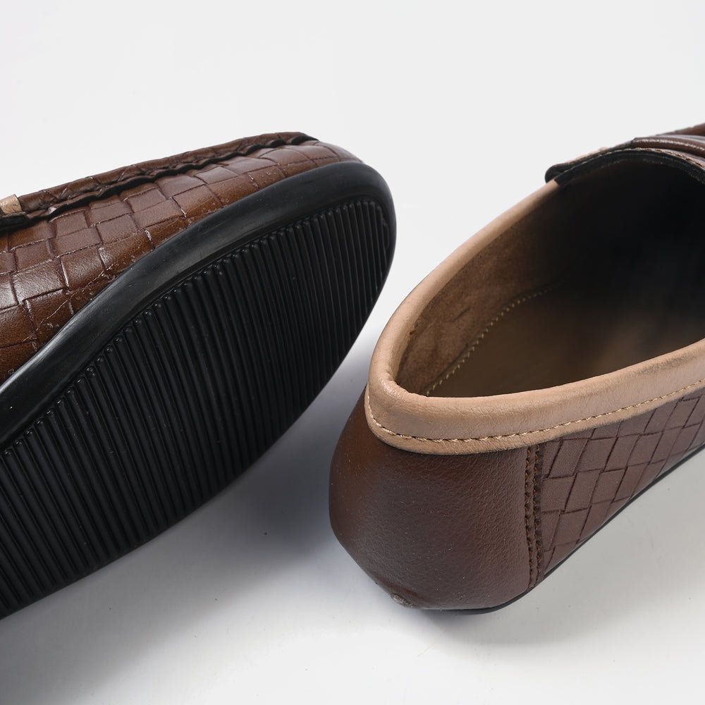 Boys Loafer SS-002-COFFEE