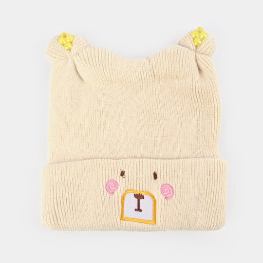 Baby Winter Cap/Hat  Dog Embroidered | 6M+