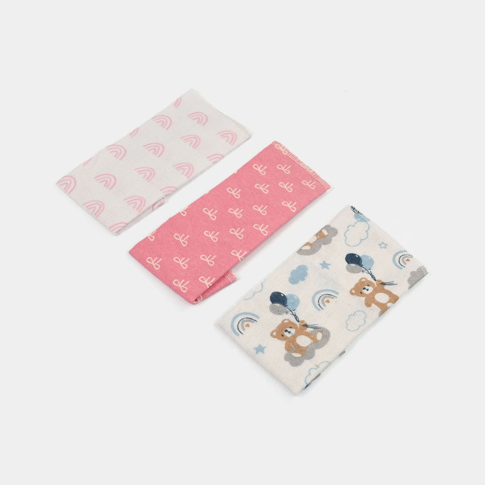 Soft Cotton Baby Face Towel | 3PCs