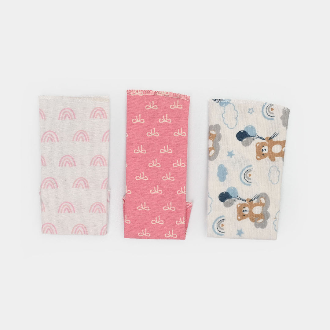 Soft Cotton Baby Face Towel | 3PCs