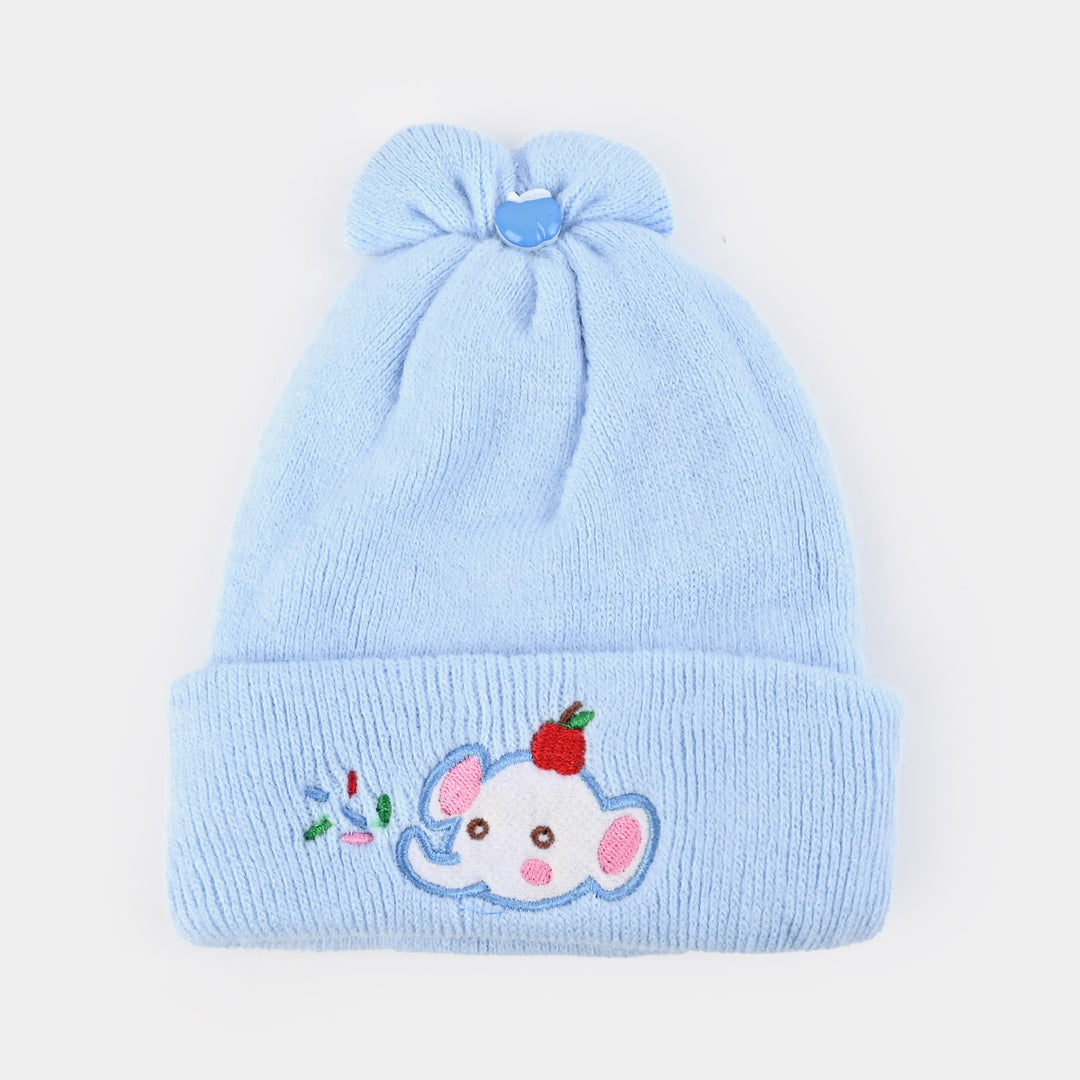 Baby Winter Cap/Hat  Elephant Embroidered | 6M+