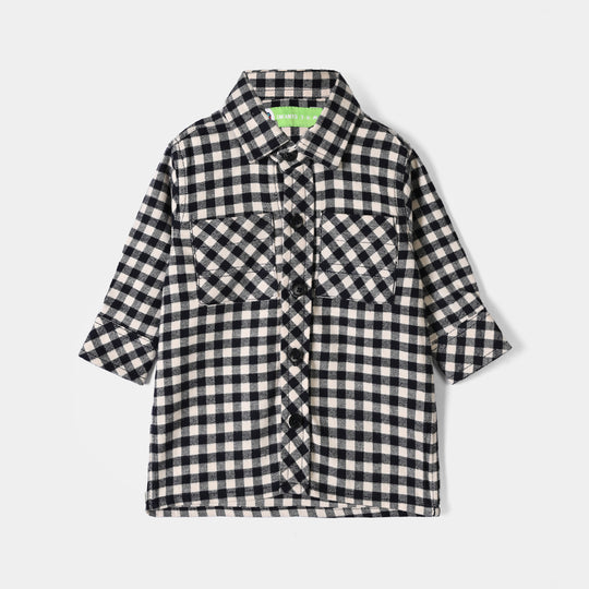 Infant Boys Basic Casual Shirt Hooded - Off White