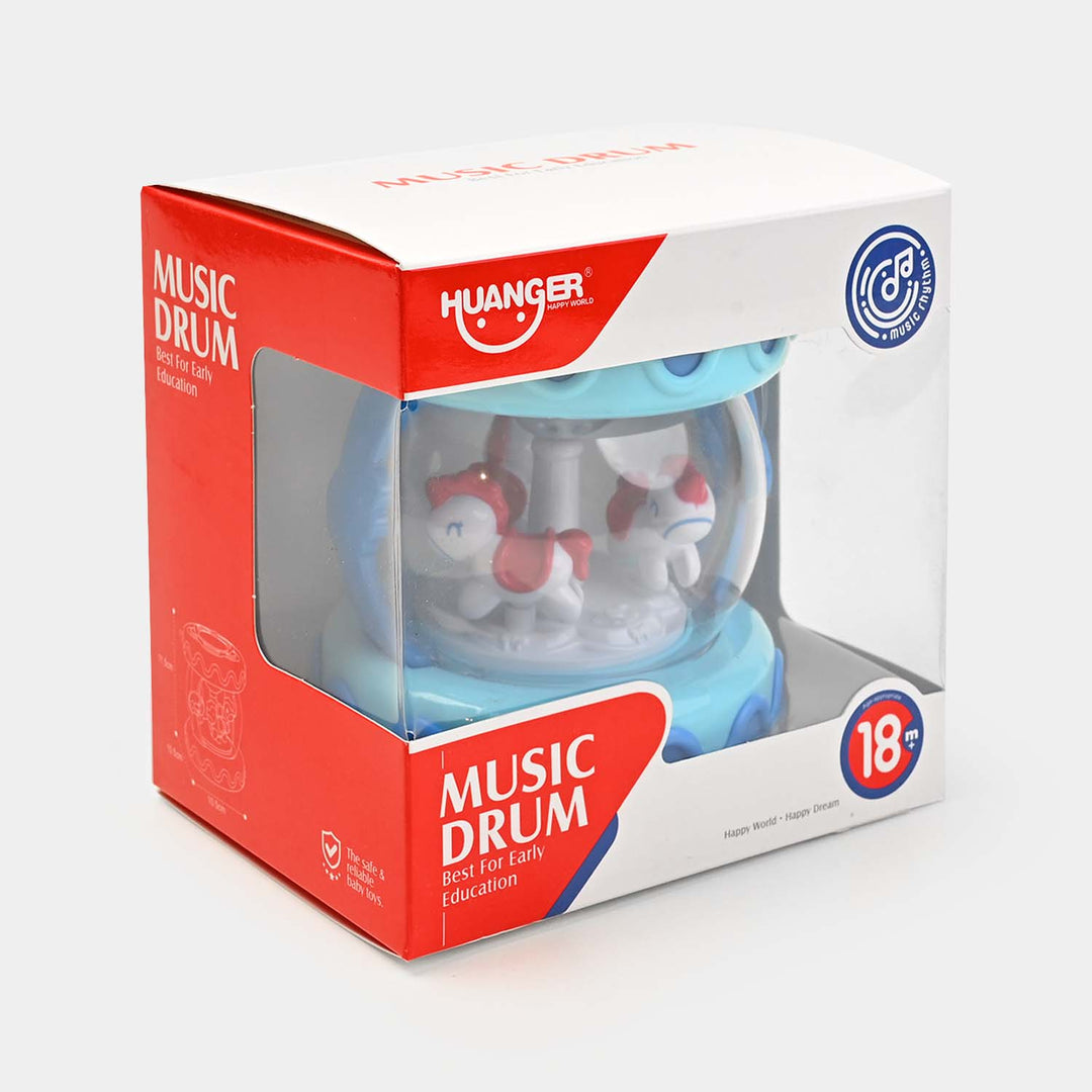 Baby Carousel Musical Drum with Lights & Sound