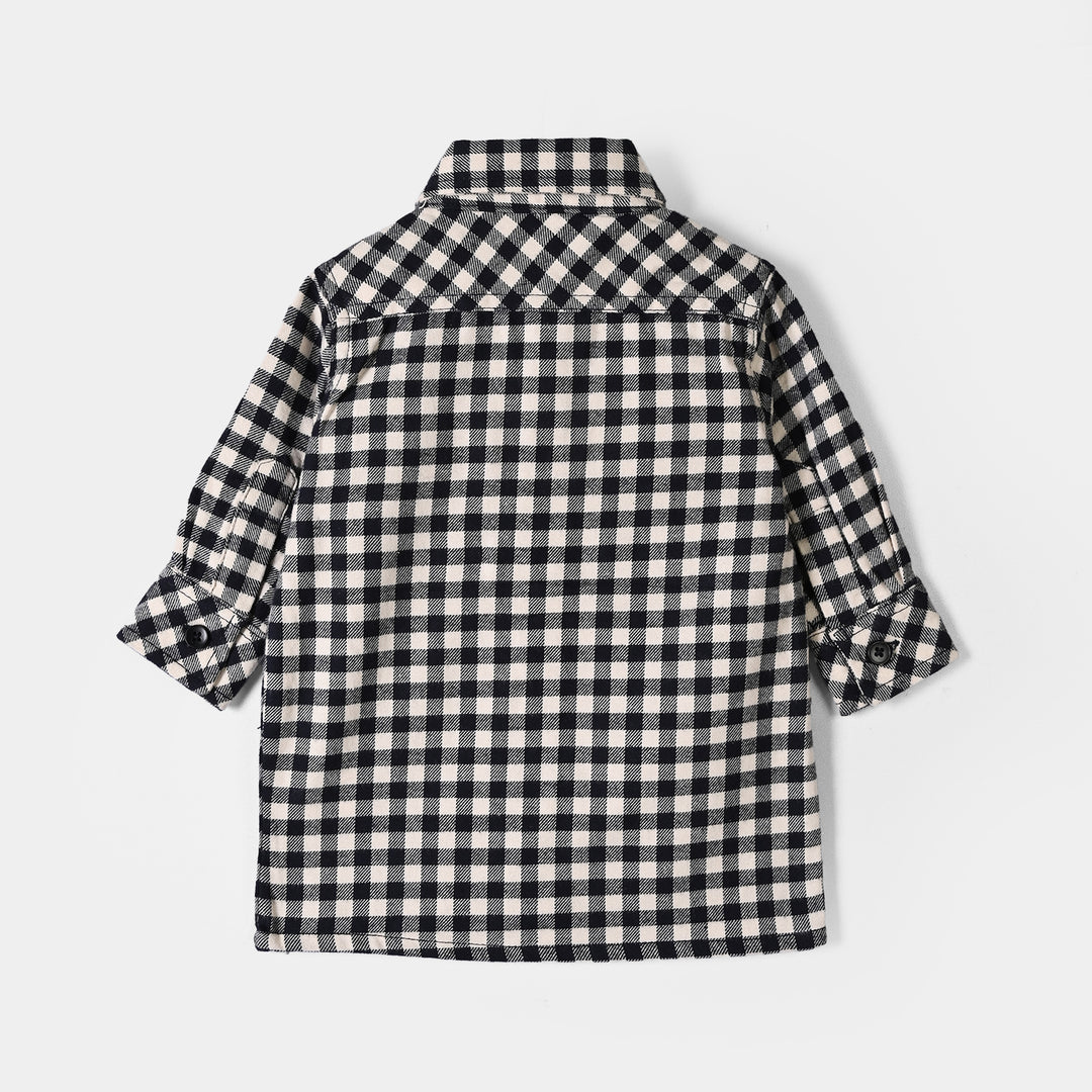 Infant Boys Basic Casual Shirt Hooded - Off White