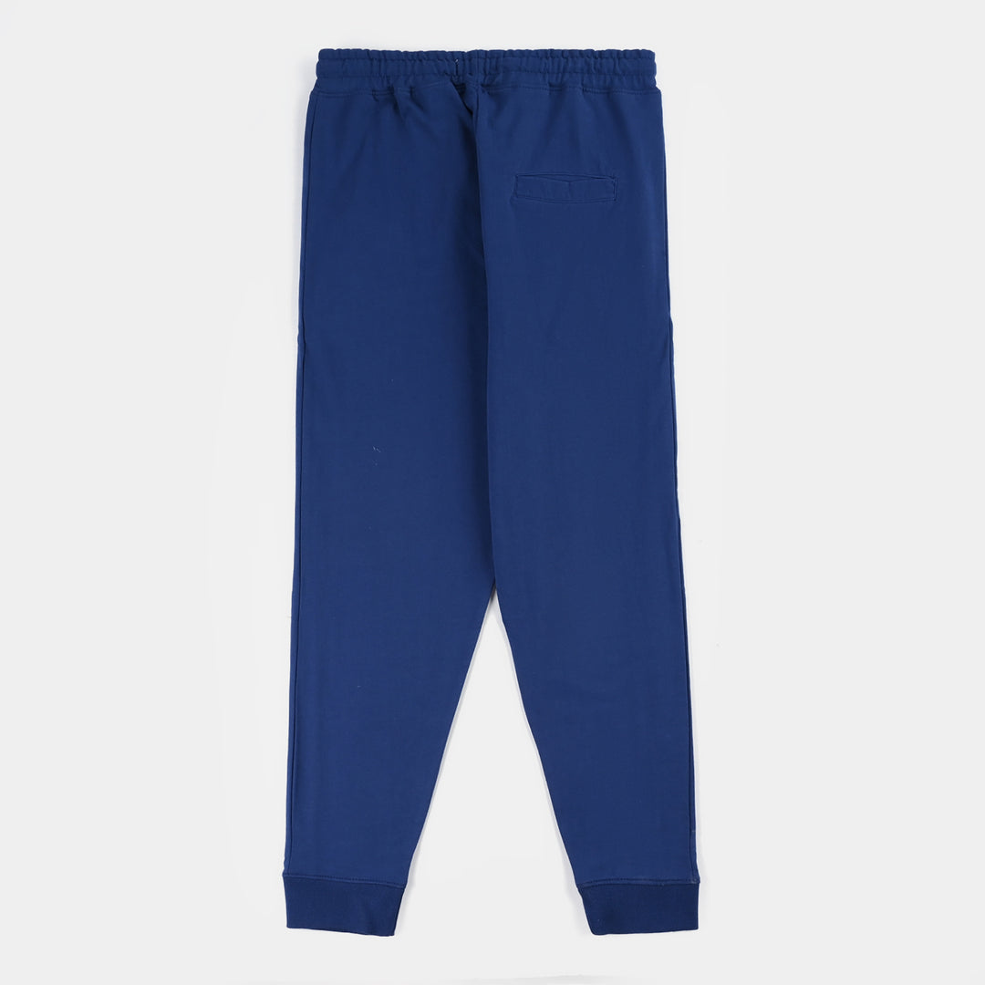Teen Boys French Terry Trousers - Navy Blue