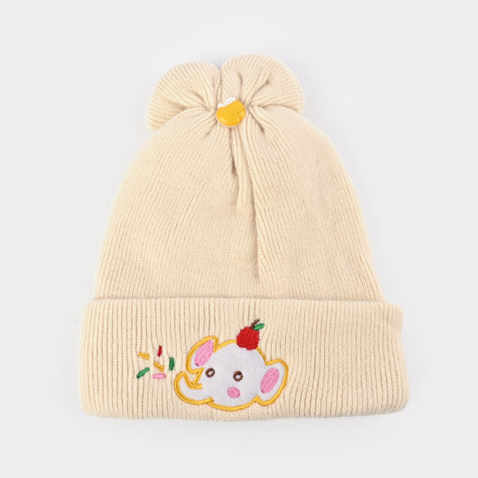Baby Winter Cap/Hat  Elephant Embroidered | 6M+