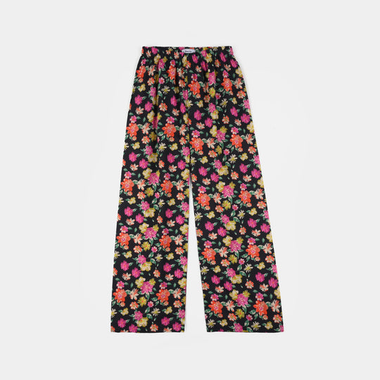 Teens Girls Cotton Printed 2-Piece Set - Raspberry/Multi