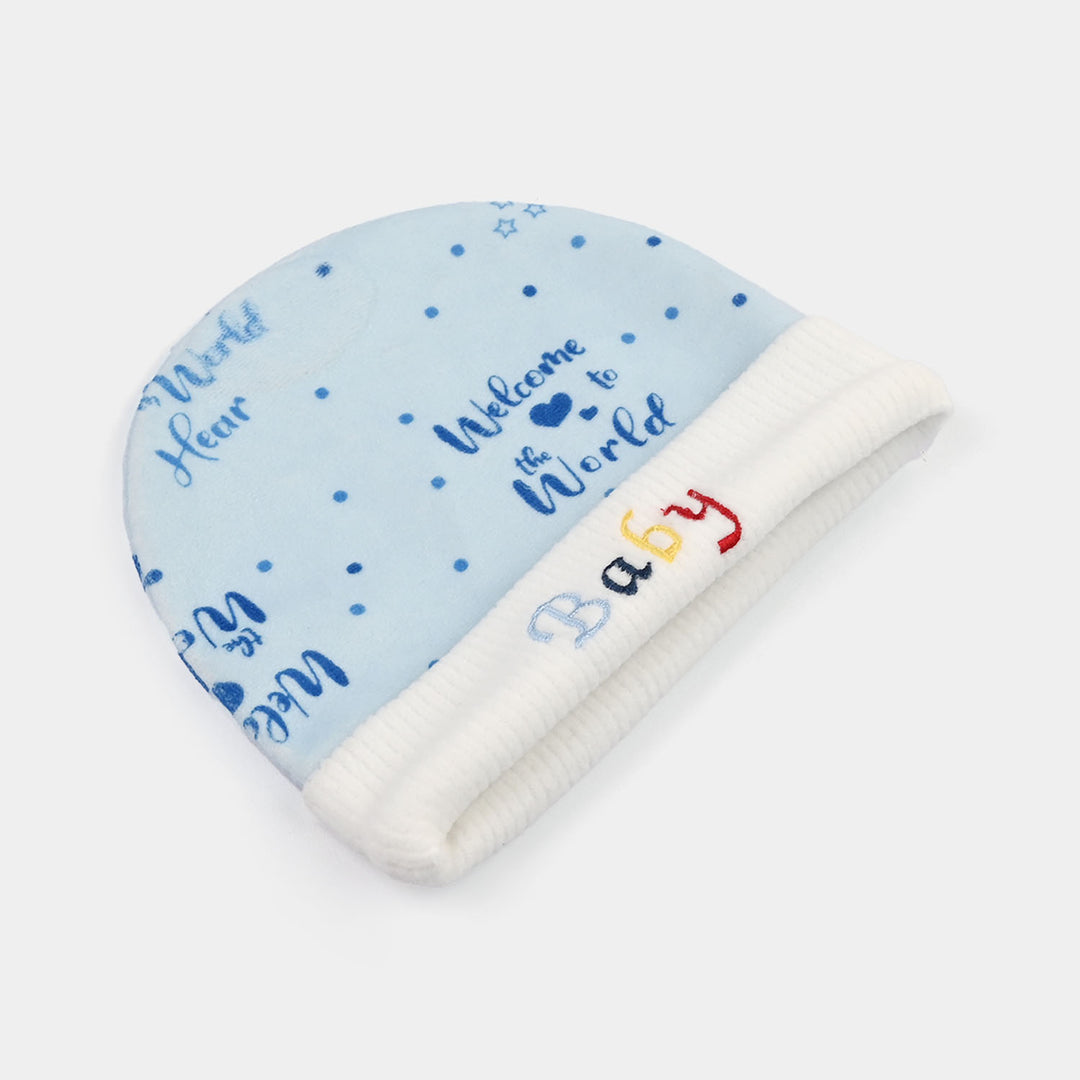 Baby Cap/Hat Velvet Printed