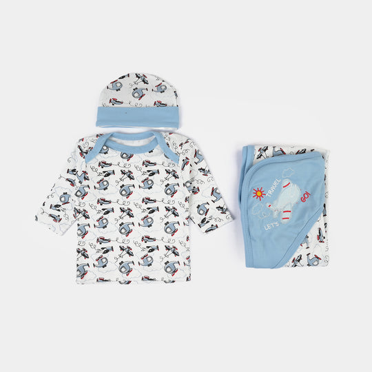Infant Starter Set 11Pcs Helicopter Powder Blue