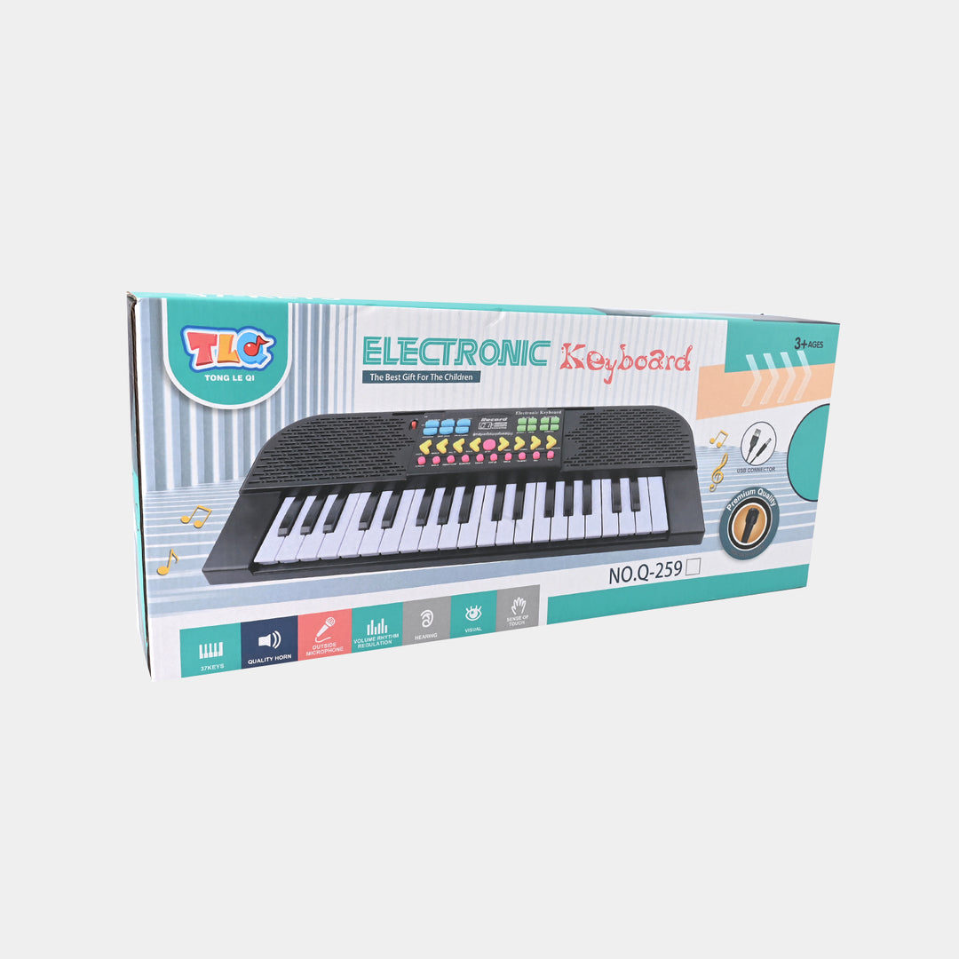 37 Key Piano With Microphone For Kids