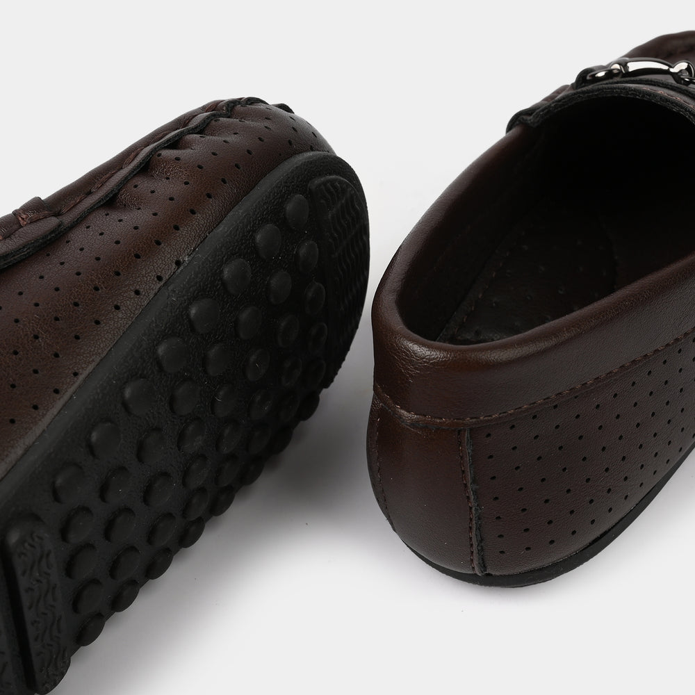 Boys Loafers H502-L8-COFFEE