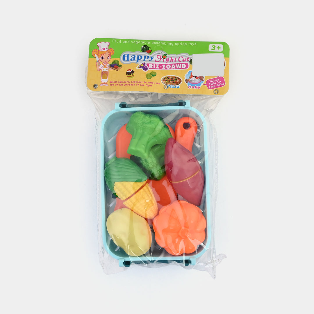 Kids Cutting Vegetable Playset