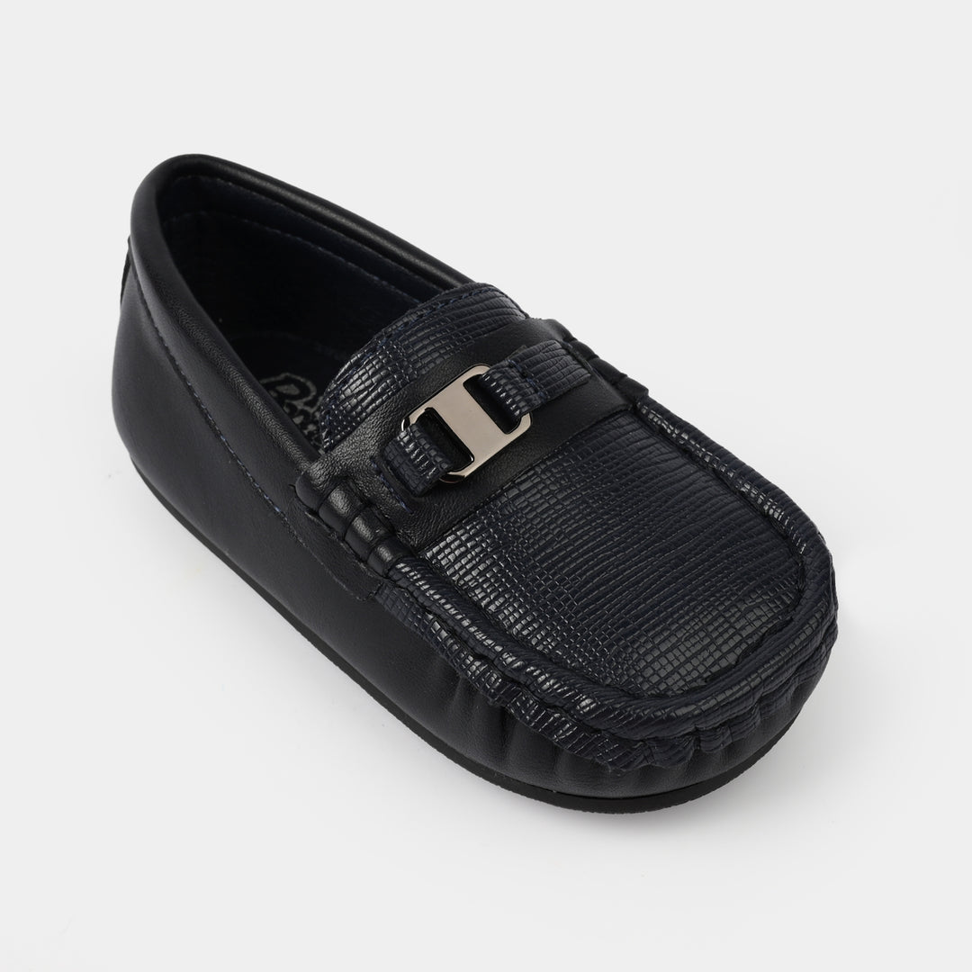 Boys Textured Buckle Loafers H502-L11 – Black