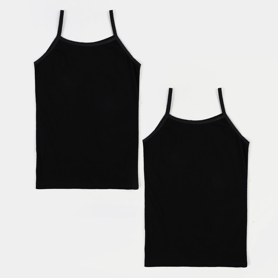 Girls Cami Pack of 2 Basic-Black