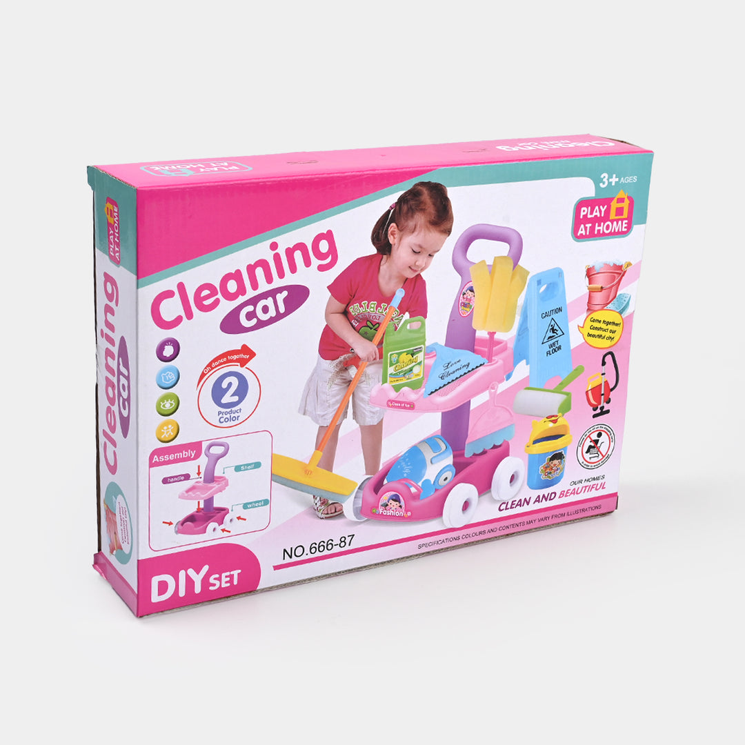 Cleaning Car Trolley Set For Kids