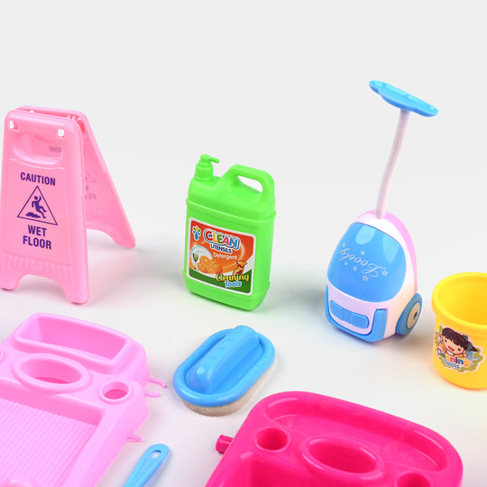 Cleaning Car Trolley Set For Kids