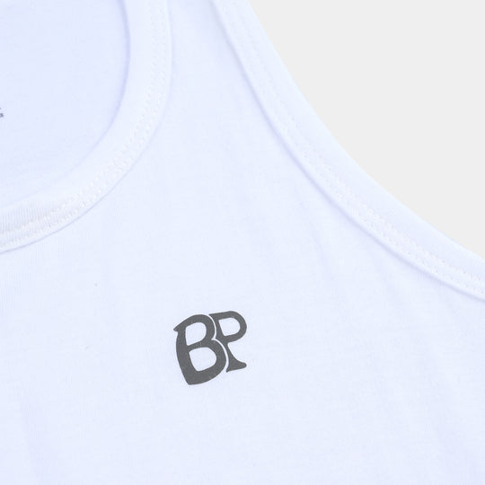 Pack OF 2 Boys Vest-White