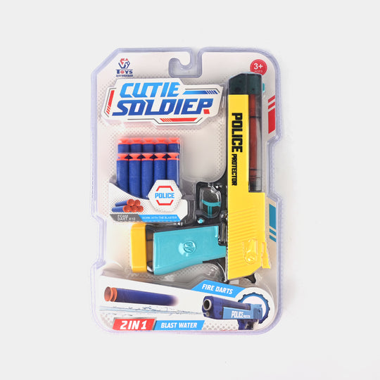 2 In 1 Soft Blaster And Water Target For Kids