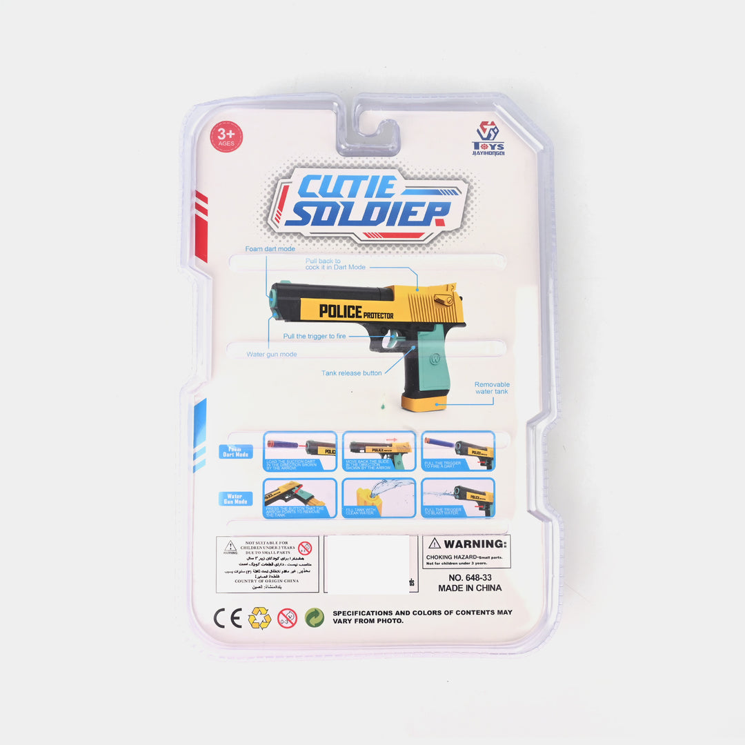 2 In 1 Soft Blaster And Water Target For Kids
