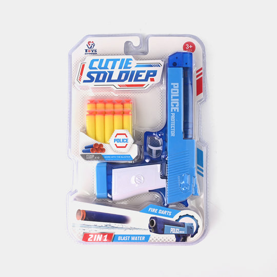 2 In 1 Soft Blaster And Water Target For Kids