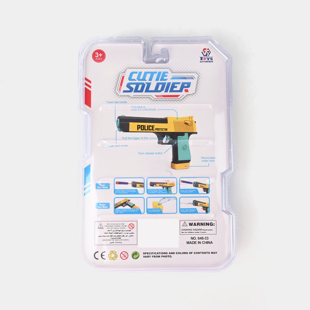2 In 1 Soft Blaster And Water Target For Kids